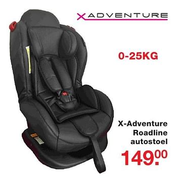 Aanbiedingen X-adventure roadline autostoel - Xadventure - Geldig van 03/10/2016 tot 23/10/2016 bij Baby & Tiener Megastore