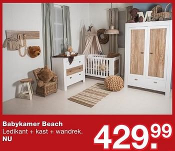 Aanbiedingen Babykamer beach - Huismerk - Baby &amp; Tiener Megastore - Geldig van 03/10/2016 tot 23/10/2016 bij Baby & Tiener Megastore