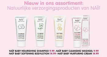 Aanbiedingen Naïf baby nourishing shampoo - Naif Baby - Geldig van 05/10/2016 tot 23/10/2016 bij Prenatal