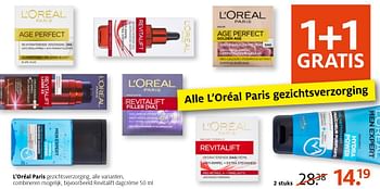 Aanbiedingen Revitalift dagcrème - L'Oreal Paris - Geldig van 10/10/2016 tot 23/10/2016 bij Etos