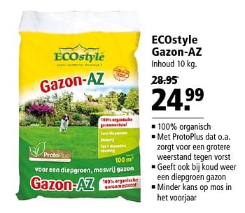 Aanbiedingen Ecostyle gazon-az - Ecostyle - Geldig van 10/10/2016 tot 23/10/2016 bij Welkoop