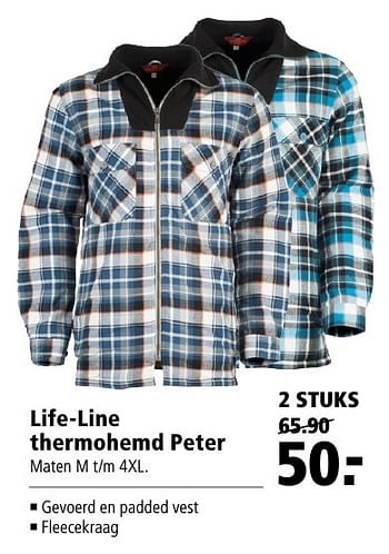 Aanbiedingen Life-line thermohemd peter - Life-line - Geldig van 10/10/2016 tot 23/10/2016 bij Welkoop