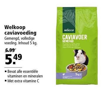 Aanbiedingen Welkoop caviavoeding - Huismerk - Welkoop - Geldig van 10/10/2016 tot 23/10/2016 bij Welkoop