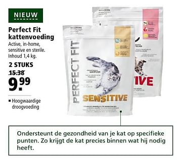 Aanbiedingen Perfect fit kattenvoeding - Perfect Fit  - Geldig van 10/10/2016 tot 23/10/2016 bij Welkoop