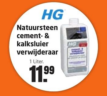 Aanbiedingen Hg natuursteen cement + kalksluier verwijderaar - HG - Geldig van 10/10/2016 tot 23/10/2016 bij Formido