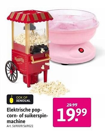 Aanbiedingen Elektrische popcorn- of suikerspinmachine - Huismerk - Xenos - Geldig van 10/10/2016 tot 23/10/2016 bij Xenos