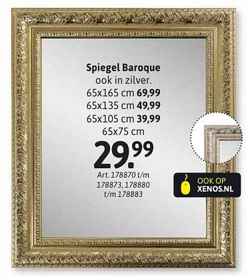 Aanbiedingen Spiegel baroque - Huismerk - Xenos - Geldig van 10/10/2016 tot 23/10/2016 bij Xenos