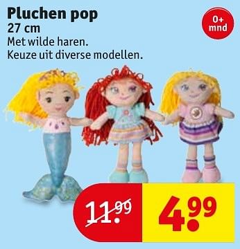 Aanbiedingen Pluchen pop - Huismerk - Kruidvat - Geldig van 18/10/2016 tot 23/10/2016 bij Kruidvat