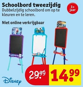 Aanbiedingen Schoolbord tweezijdig - Disney - Geldig van 18/10/2016 tot 23/10/2016 bij Kruidvat