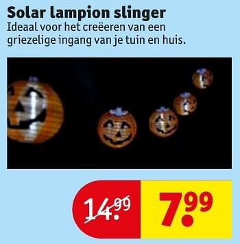 Aanbiedingen Solar lampion slinger - Huismerk - Kruidvat - Geldig van 18/10/2016 tot 23/10/2016 bij Kruidvat