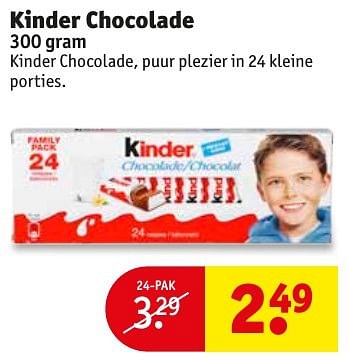 Aanbiedingen Kinder chocolade - Kinder - Geldig van 18/10/2016 tot 23/10/2016 bij Kruidvat