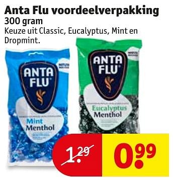 Aanbiedingen Anta flu voordeelverpakking - Anta Flu - Geldig van 18/10/2016 tot 23/10/2016 bij Kruidvat