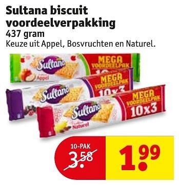 Aanbiedingen Sultana biscuit voordeelverpakking - Sultana - Geldig van 18/10/2016 tot 23/10/2016 bij Kruidvat
