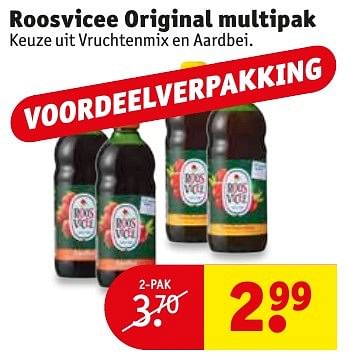 Aanbiedingen Roosvicee original multipak - Roosvicee - Geldig van 18/10/2016 tot 23/10/2016 bij Kruidvat