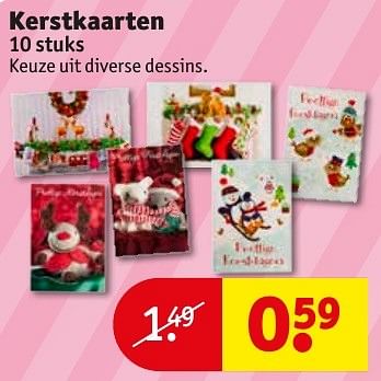 Aanbiedingen Kerstkaarten - Huismerk - Kruidvat - Geldig van 18/10/2016 tot 23/10/2016 bij Kruidvat