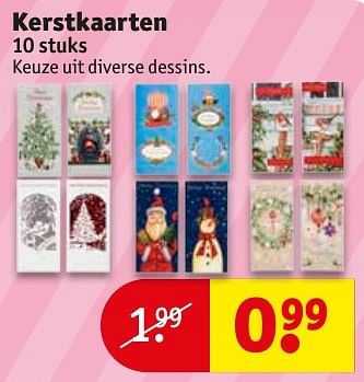 Aanbiedingen Kerstkaarten - Huismerk - Kruidvat - Geldig van 18/10/2016 tot 23/10/2016 bij Kruidvat