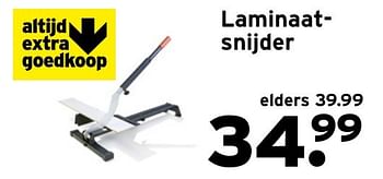 Aanbiedingen Laminaatsnijder - Huismerk - Gamma - Geldig van 17/10/2016 tot 23/10/2016 bij Gamma