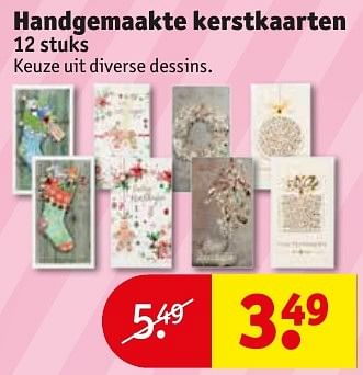 Aanbiedingen Handgemaakte kerstkaarten - Huismerk - Kruidvat - Geldig van 18/10/2016 tot 23/10/2016 bij Kruidvat