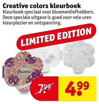 Aanbiedingen Creative colors kleurboek - Creative - Geldig van 18/10/2016 tot 23/10/2016 bij Kruidvat