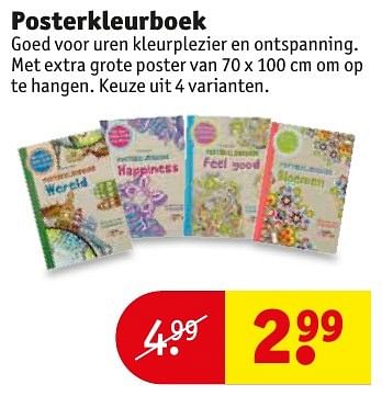 Aanbiedingen Posterkleurboek - Huismerk - Kruidvat - Geldig van 18/10/2016 tot 23/10/2016 bij Kruidvat