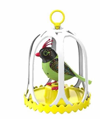 Aanbiedingen DigiBirds vogel met ring in vogelkooi - Silverlit - Geldig van 22/10/2016 tot 07/12/2016 bij ToyChamp
