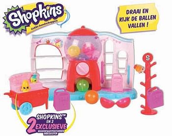 Aanbiedingen Shopkins Candy Machine kauwgomballenmachine - Giochi Preziosi - Geldig van 22/10/2016 tot 07/12/2016 bij ToyChamp