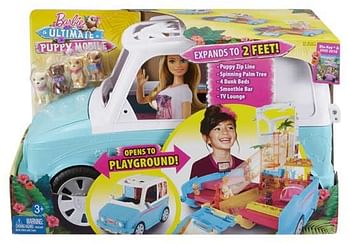 Aanbiedingen Barbie Ultimate Puppy mobile - Barbie - Geldig van 22/10/2016 tot 07/12/2016 bij ToyChamp