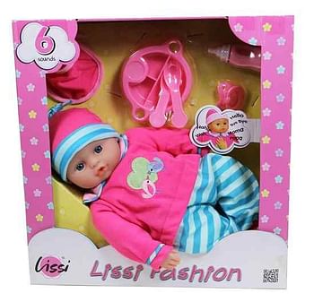 Aanbiedingen Lissi Fashion Baby 42cm met 6 geluiden - Lissi Dolls - Geldig van 22/10/2016 tot 07/12/2016 bij ToyChamp