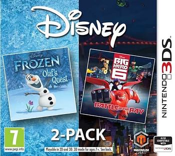 Aanbiedingen 3DS Frozen/Big Hero 6 Double Pack - Nintendo - Geldig van 20/05/2017 tot 25/05/2017 bij ToyChamp