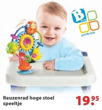 Aanbiedingen Reuzenrad hoge stoel speeltje - B Kids - Geldig van 10/10/2016 tot 06/12/2016 bij Multi Bazar