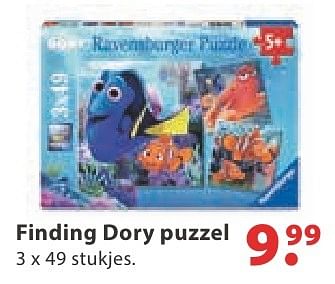 Aanbiedingen Finding dory puzzel - Ravensburger - Geldig van 10/10/2016 tot 06/12/2016 bij Multi Bazar