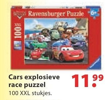 Aanbiedingen Cars explosieve race puzzel - Ravensburger - Geldig van 10/10/2016 tot 06/12/2016 bij Multi Bazar