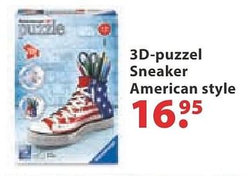 Aanbiedingen 3d-puzzel sneaker american style - Ravensburger - Geldig van 10/10/2016 tot 06/12/2016 bij Multi Bazar