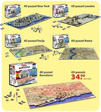 Aanbiedingen 4d puzzels - Huismerk - Multi Bazar - Geldig van 10/10/2016 tot 06/12/2016 bij Multi Bazar