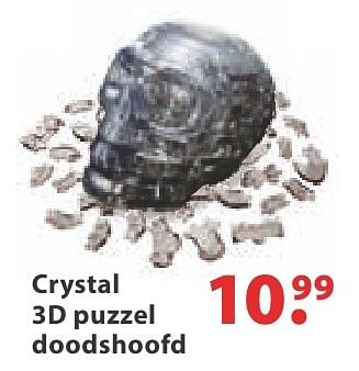 Aanbiedingen Crystal 3d puzzel doodshoofd - Crystal - Geldig van 10/10/2016 tot 06/12/2016 bij Multi Bazar