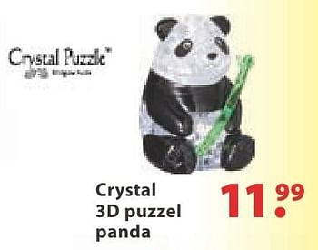 Aanbiedingen Crystal 3d puzzel panda - Crystal - Geldig van 10/10/2016 tot 06/12/2016 bij Multi Bazar