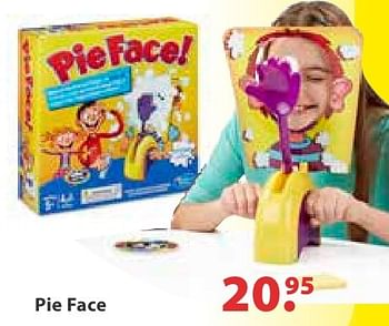 Aanbiedingen Pie face - Hasbro - Geldig van 10/10/2016 tot 06/12/2016 bij Multi Bazar