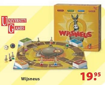 Aanbiedingen Wijsneus - University Games - Geldig van 10/10/2016 tot 06/12/2016 bij Multi Bazar