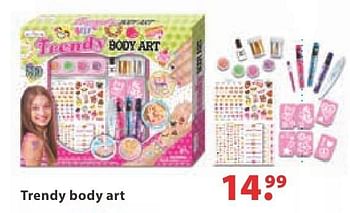 Aanbiedingen Trendy body art - Huismerk - Multi Bazar - Geldig van 10/10/2016 tot 06/12/2016 bij Multi Bazar