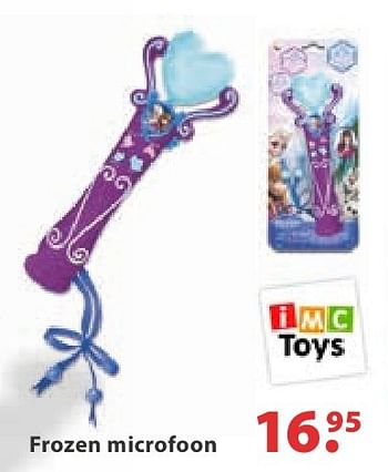 Aanbiedingen Frozen microfoon - IMC Toys - Geldig van 10/10/2016 tot 06/12/2016 bij Multi Bazar