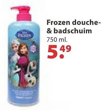 Aanbiedingen Frozen douche- + badschuim - Disney  Frozen - Geldig van 10/10/2016 tot 06/12/2016 bij Multi Bazar