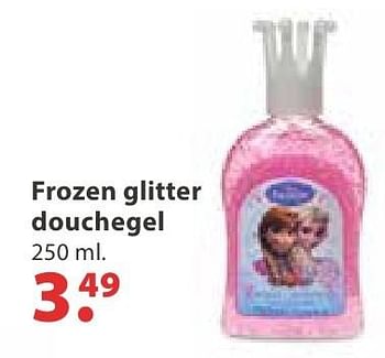 Aanbiedingen Frozen glitter douchegel - Disney  Frozen - Geldig van 10/10/2016 tot 06/12/2016 bij Multi Bazar