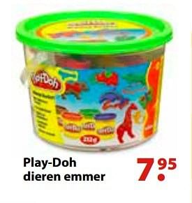 Aanbiedingen Play-doh dieren emmer - Play-Doh - Geldig van 10/10/2016 tot 06/12/2016 bij Multi Bazar