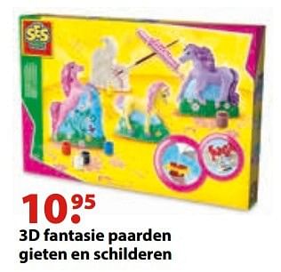 Aanbiedingen 3d fantasie paarden gieten en schilderen - SES - Geldig van 10/10/2016 tot 06/12/2016 bij Multi Bazar