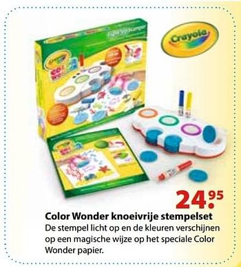 Aanbiedingen Color wonder knoeivrije stempelset - Crayola - Geldig van 10/10/2016 tot 06/12/2016 bij Multi Bazar
