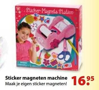Aanbiedingen Sticker magneten machine - Huismerk - Multi Bazar - Geldig van 10/10/2016 tot 06/12/2016 bij Multi Bazar