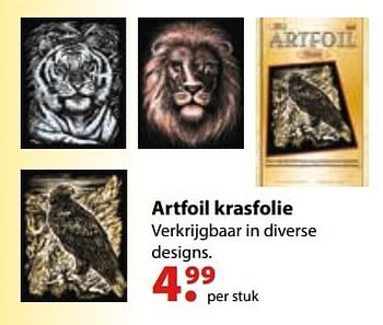 Aanbiedingen Artfoil krasfolie - Huismerk - Multi Bazar - Geldig van 10/10/2016 tot 06/12/2016 bij Multi Bazar