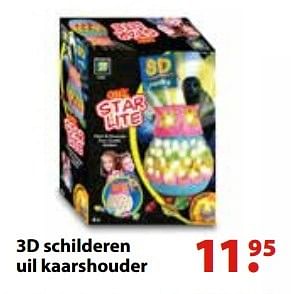 Aanbiedingen 3d schilderen uil kaarshouder - Diamant - Geldig van 10/10/2016 tot 06/12/2016 bij Multi Bazar