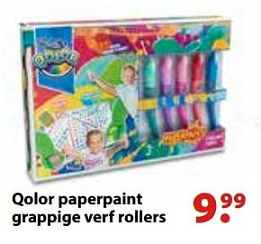 Aanbiedingen Qolor paperpaint grappige verf rollers - Five Stars - Geldig van 10/10/2016 tot 06/12/2016 bij Multi Bazar