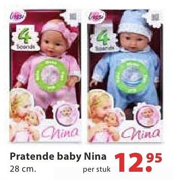 Aanbiedingen Pratende baby nina - Lissi Dolls - Geldig van 10/10/2016 tot 06/12/2016 bij Multi Bazar